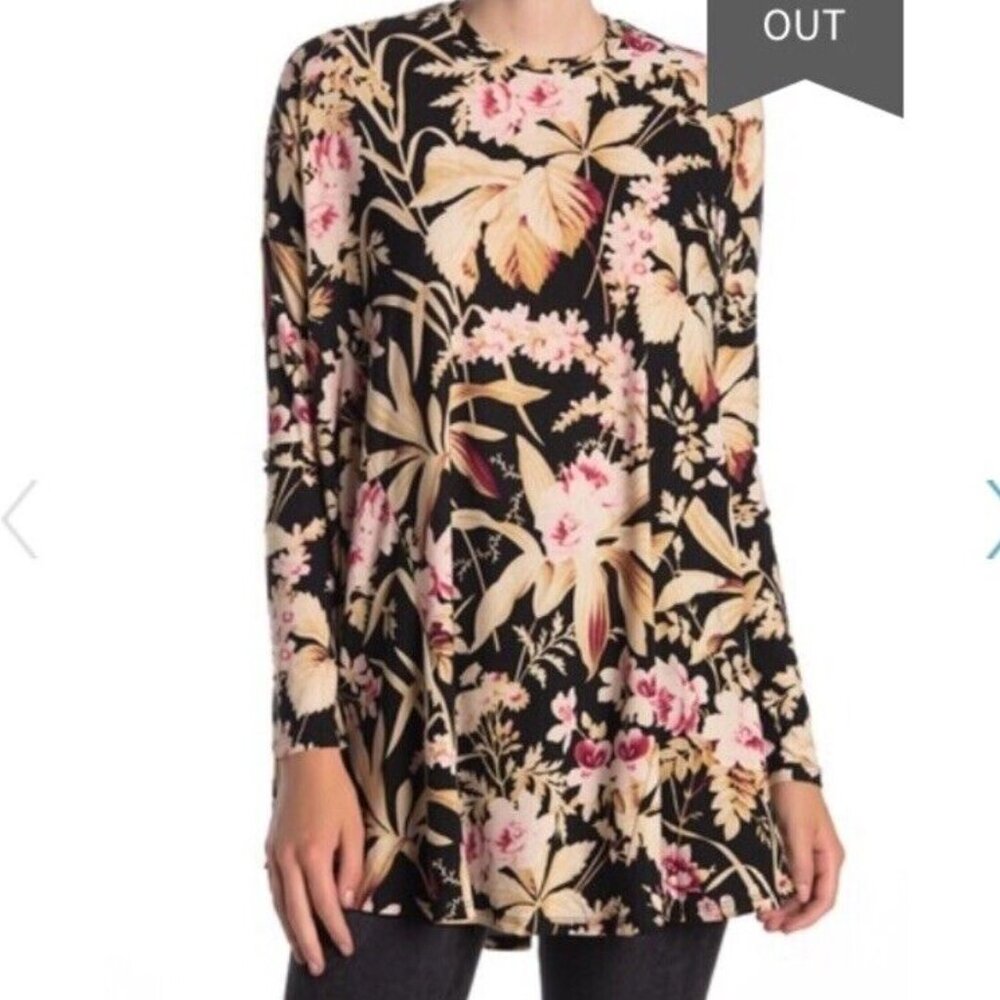 Show Me Your Mumu Top L Will Tunic in Botanical Floral